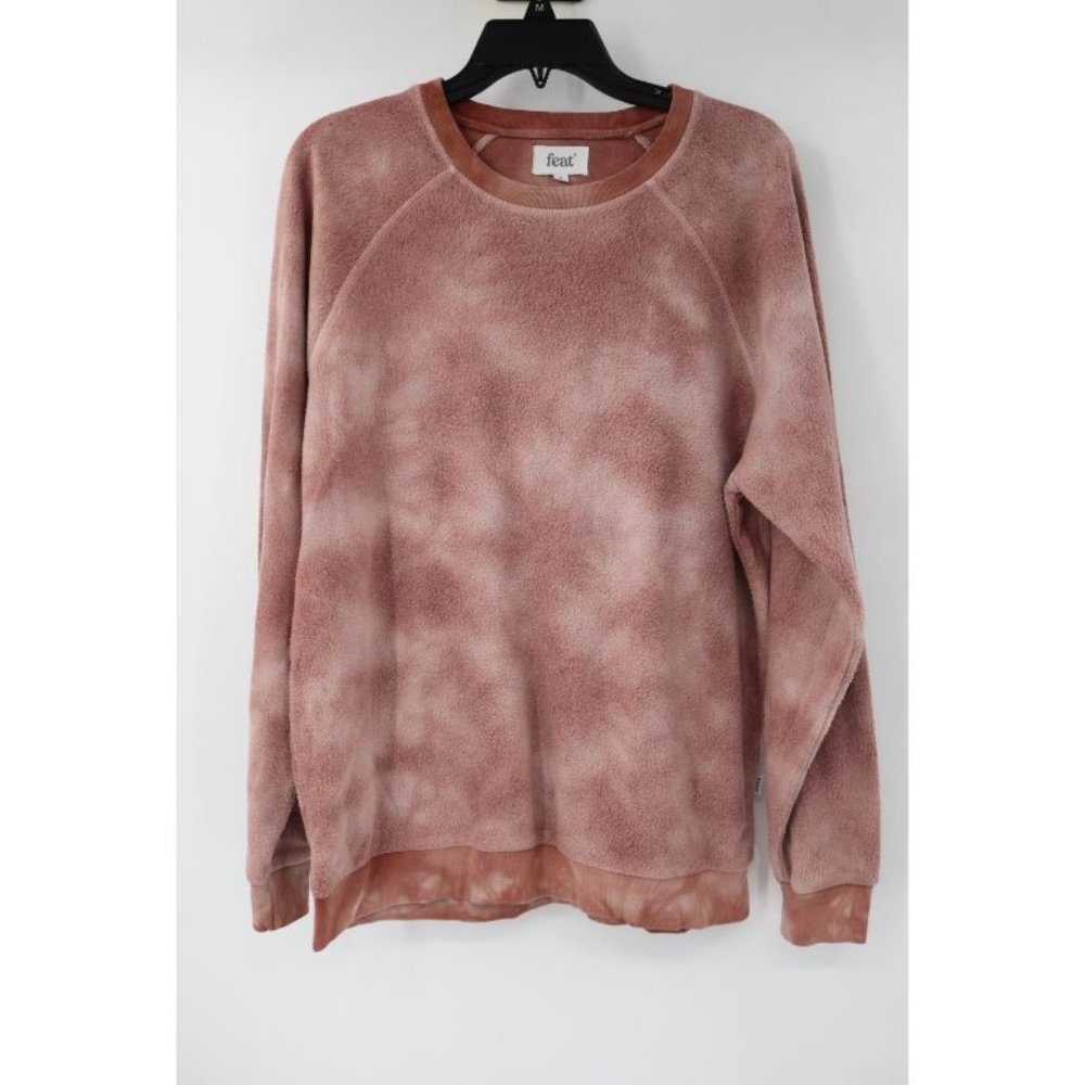 FEAT Men's 1 Crew Neck Long Sleeve Tie Dye Sweatshirt pullover cotton‎ rayon